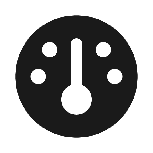 Gauge med icon, solid style, from Font Awesome Solid
