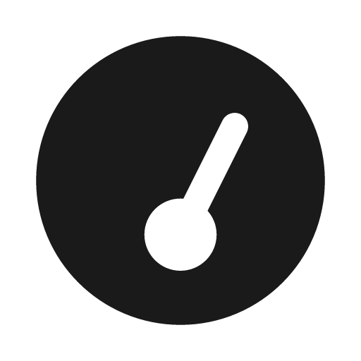 Gauge simple high icon, solid style, from Font Awesome Solid