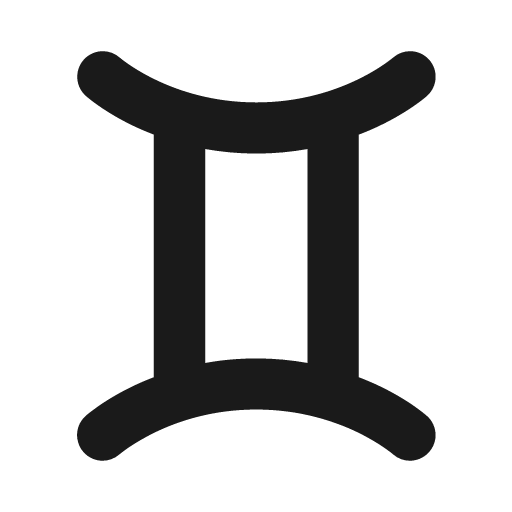 Gemini icon, solid style, from Font Awesome Solid