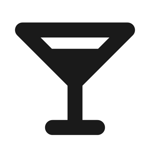 Glass martini alt icon, solid style, from Font Awesome Solid