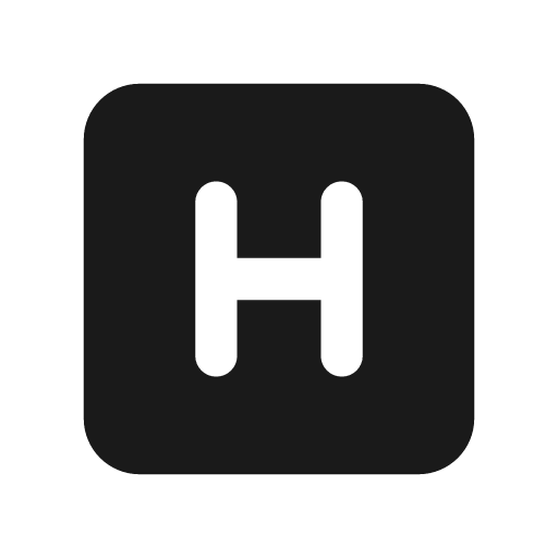 H square icon, solid style, from Font Awesome Solid