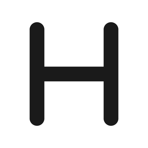 H icon, solid style, from Font Awesome Solid