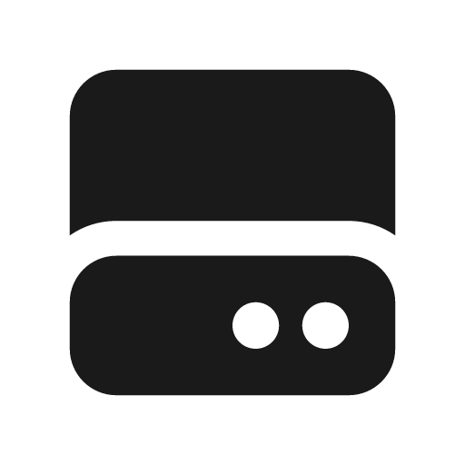 Hdd icon, solid style, from Font Awesome Solid
