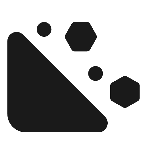 Hill rockslide icon, solid style, from Font Awesome Solid