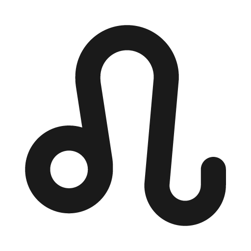 Leo icon, solid style, from Font Awesome Solid