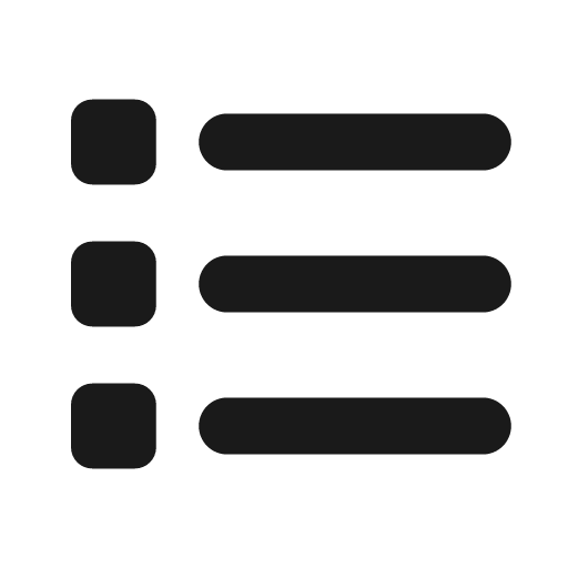 List squares icon, solid style, from Font Awesome Solid