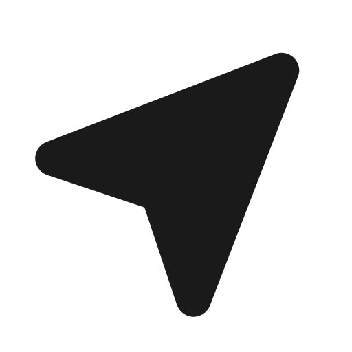 Location arrow icon, solid style, from Font Awesome Solid