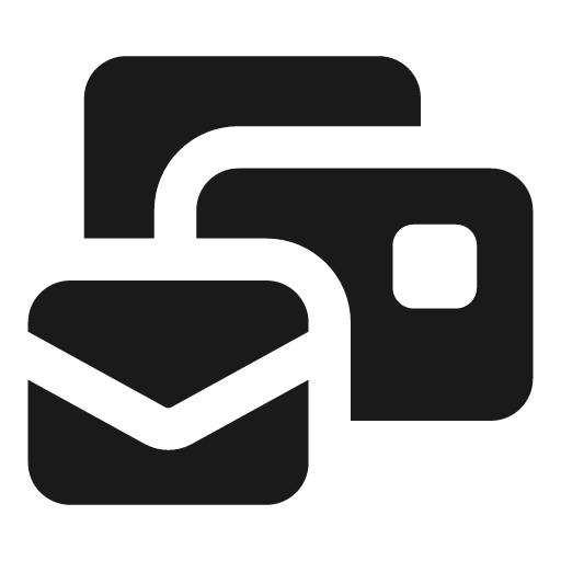 Mail bulk icon, solid style, from Font Awesome Solid