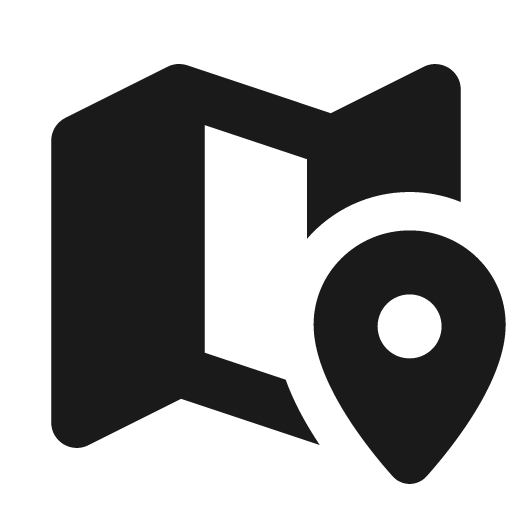 Map marked alt icon, solid style, from Font Awesome Solid
