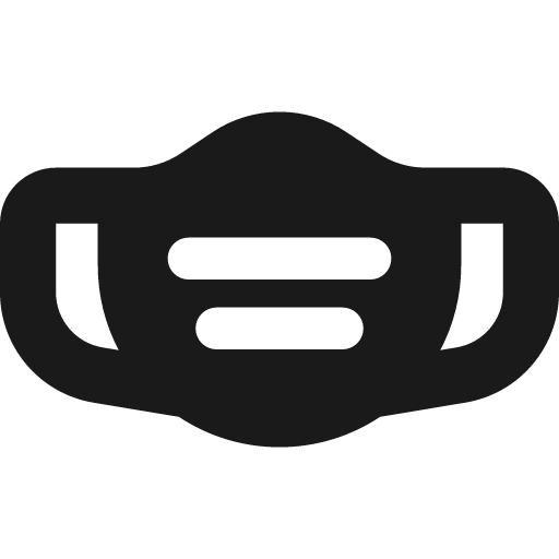 Mask face icon, solid style, from Font Awesome Solid