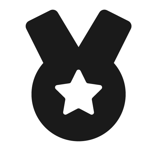 Medal icon, solid style, from Font Awesome Solid