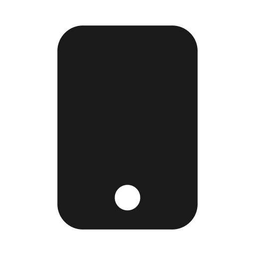 Mobile button icon, solid style, from Font Awesome Solid