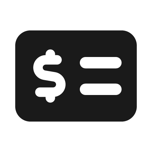 Money check alt icon, solid style, from Font Awesome Solid