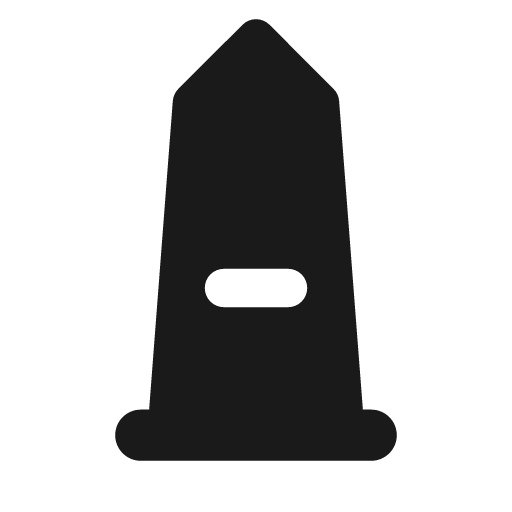 Monument icon, solid style, from Font Awesome Solid
