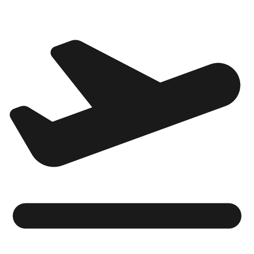 Plane departure icon, solid style, from Font Awesome Solid