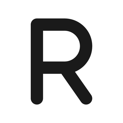 R icon, solid style, from Font Awesome Solid