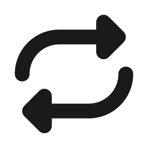 Repeat icon, solid style, from Font Awesome Solid