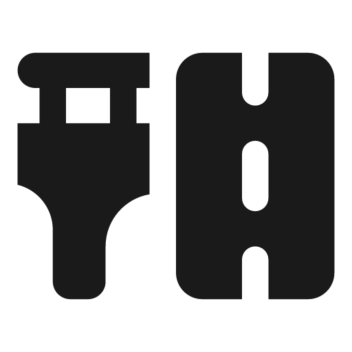 Road bridge icon, solid style, from Font Awesome Solid