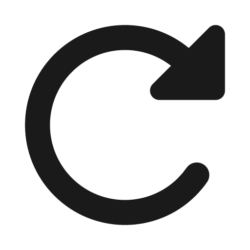 Rotate forward icon, solid style, from Font Awesome Solid