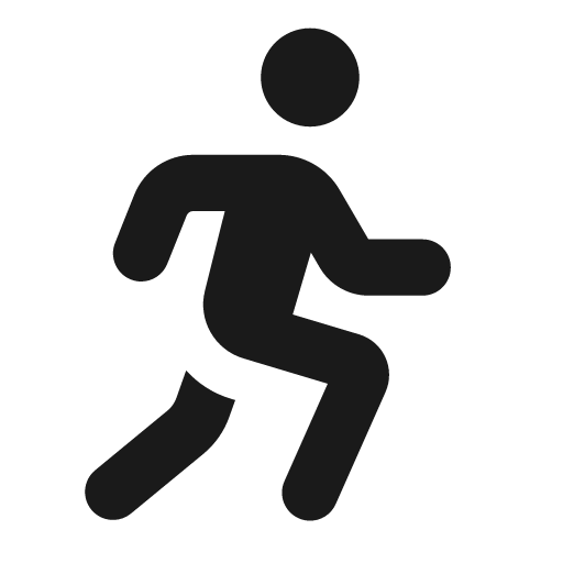 Running icon, solid style, from Font Awesome Solid
