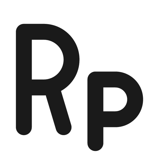 Rupiah sign icon, solid style, from Font Awesome Solid