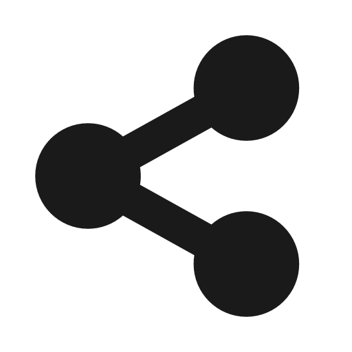 Share alt icon, solid style, from Font Awesome Solid