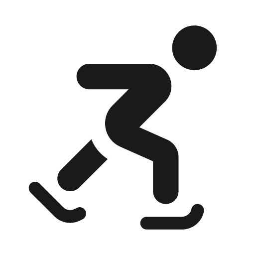 Skating icon, solid style, from Font Awesome Solid