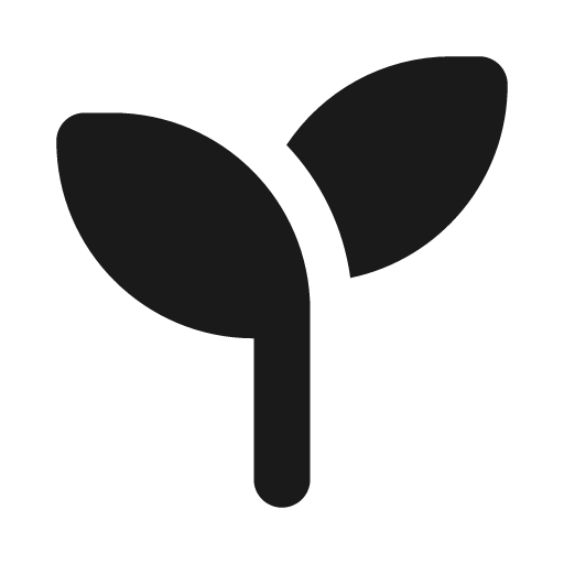 Sprout icon, solid style, from Font Awesome Solid