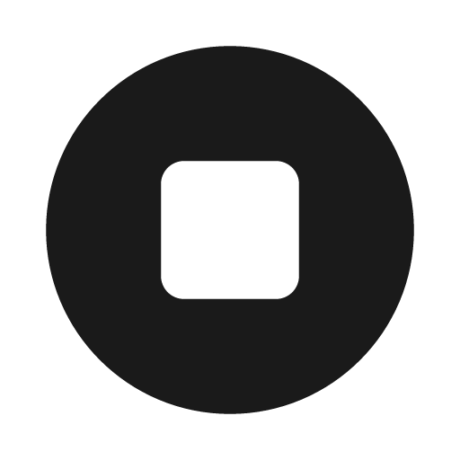 Stop circle icon, solid style, from Font Awesome Solid
