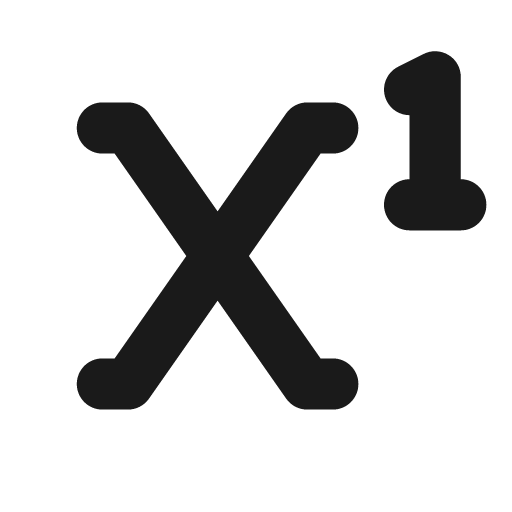Superscript icon, solid style, from Font Awesome Solid