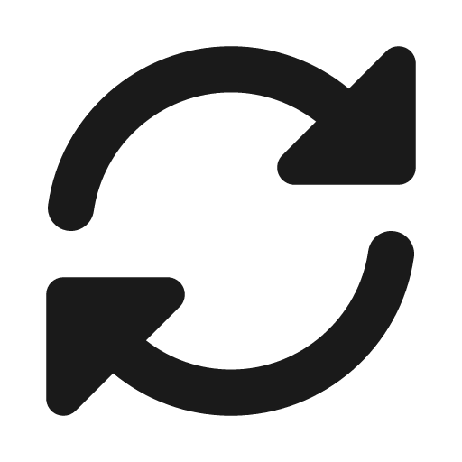 Sync alt icon, solid style, from Font Awesome Solid