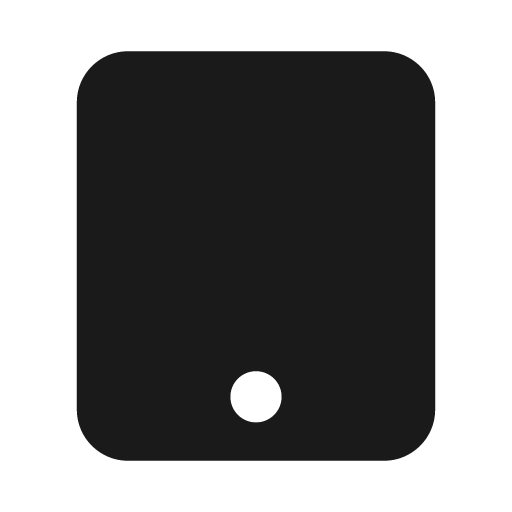 Tablet button icon, solid style, from Font Awesome Solid