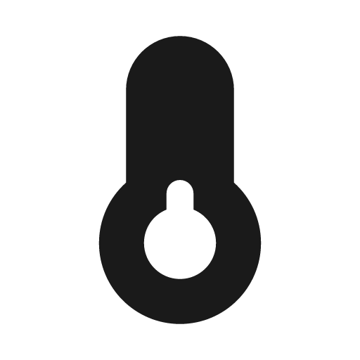 Temperature 1 icon, solid style, from Font Awesome Solid