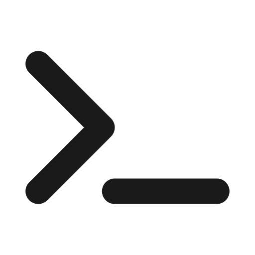 Terminal icon, solid style, from Font Awesome Solid