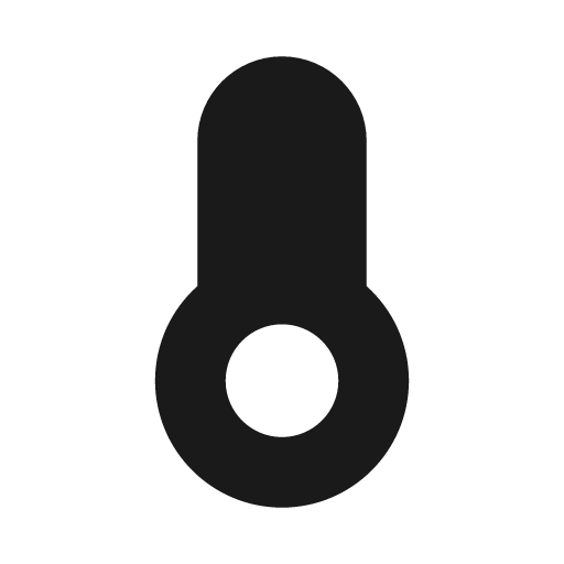 Thermometer empty icon, solid style, from Font Awesome Solid