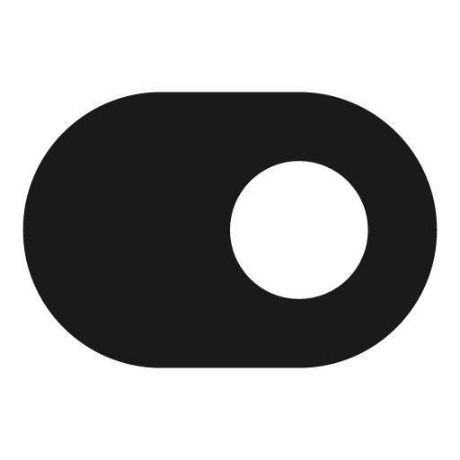 Toggle on icon, solid style, from Font Awesome Solid
