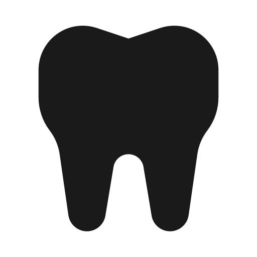 Tooth icon, solid style, from Font Awesome Solid