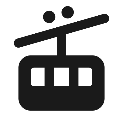Tram icon, solid style, from Font Awesome Solid