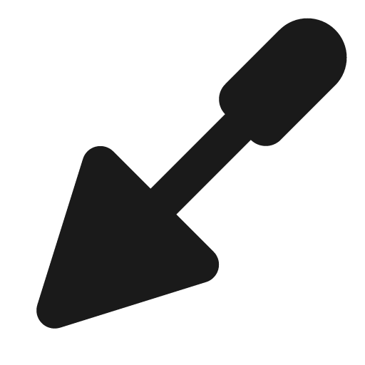 Trowel icon, solid style, from Font Awesome Solid