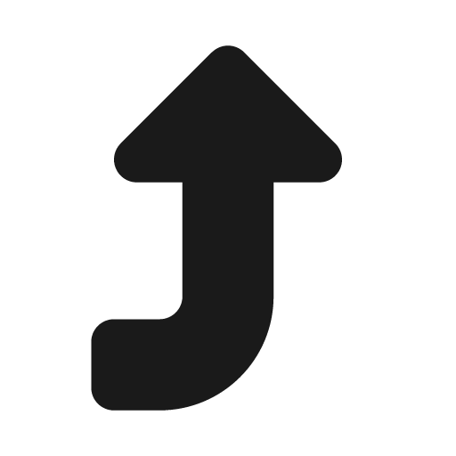 Turn up icon, solid style, from Font Awesome Solid