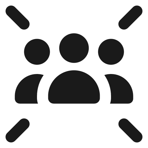Users rays icon, solid style, from Font Awesome Solid