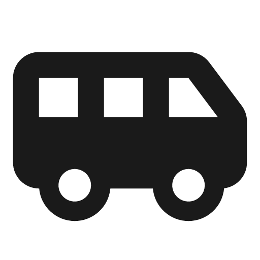 Van shuttle icon, solid style, from Font Awesome Solid
