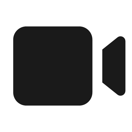Video icon, solid style, from Font Awesome Solid