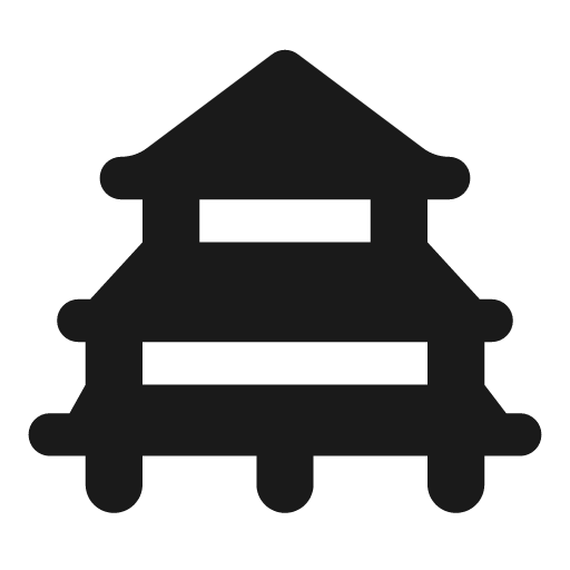 Vihara icon, solid style, from Font Awesome Solid
