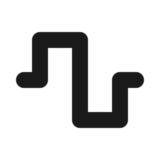 Wave square icon, solid style, from Font Awesome Solid