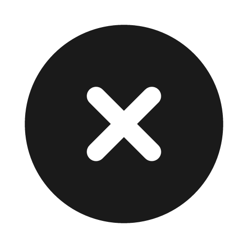 Xmark circle icon, solid style, from Font Awesome Solid