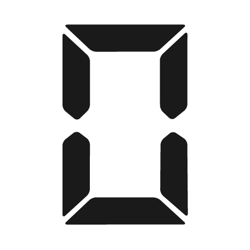 Digital0 icon, solid style, from FontAudio