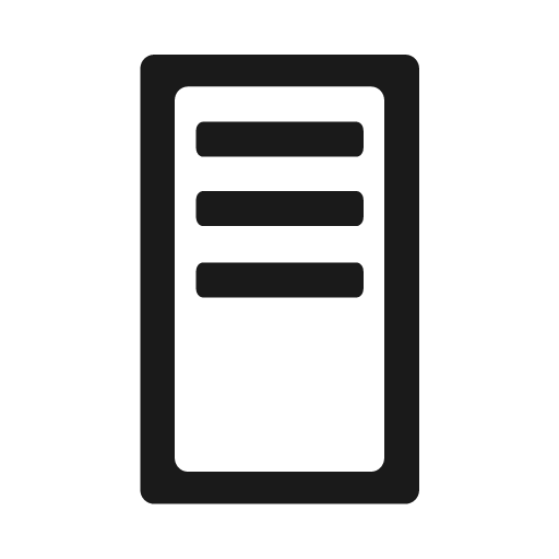 Vsquareswitch on icon, solid style, from FontAudio