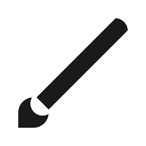Brush icon, solid style, from Feather Icon
