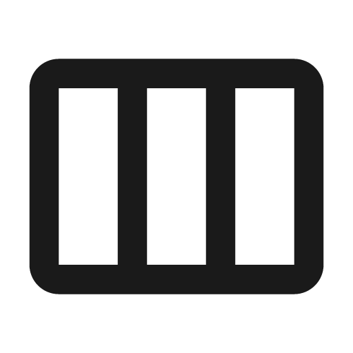 Columns icon, solid style, from Feather Icon